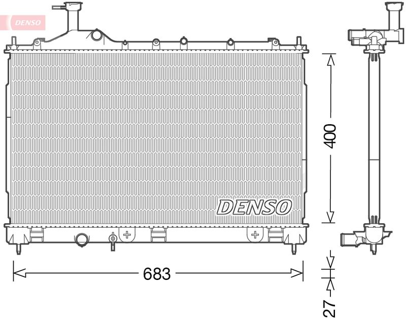 Radiator, engine cooling -