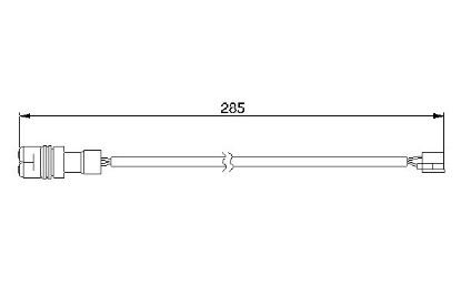 Warning Contact, brake pad wear -