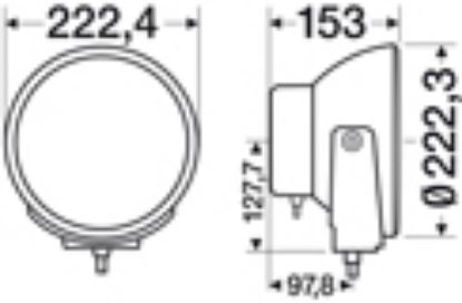 Spotlight Luminator Xenon, 24V,sisem.bal