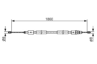 Cable Pull, parking brake -