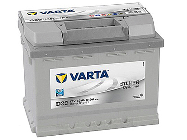 Starter Battery 63Ah 610A 242*175*190 + - SILVER dynamic