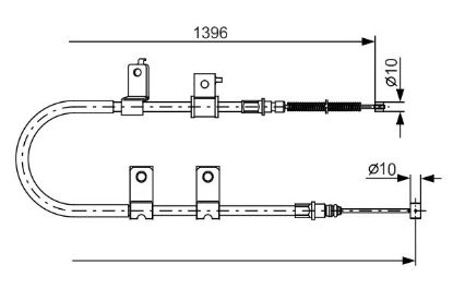 Cable Pull, parking brake -