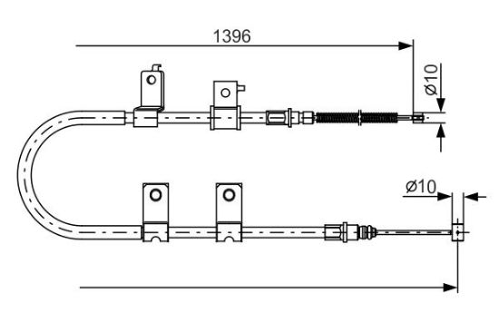 Cable Pull, parking brake -