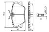 Brake Pad Set, disc brake E-CLASS (W124)