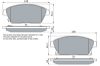 Brake Pad Set, disc brake OPEL - 13301234