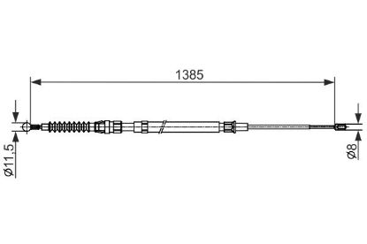 Cable Pull, parking brake -