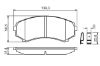 Brake Pad Set, disc brake MITSUBISHI - MN116445