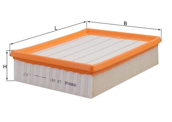 Air Filter VECTRA B (36_) 2,0Di / 2,0DTi / 2,2 i 16V