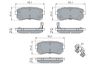 Brake Pad Set, disc brake HYUNDAI - 58302-D7A00