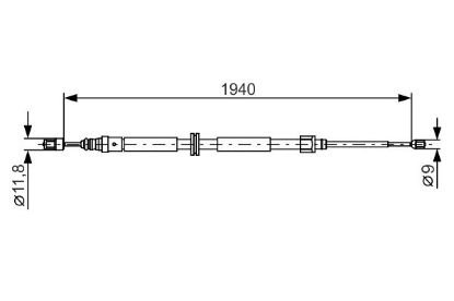 Cable Pull, parking brake -