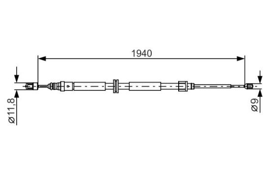 Cable Pull, parking brake -