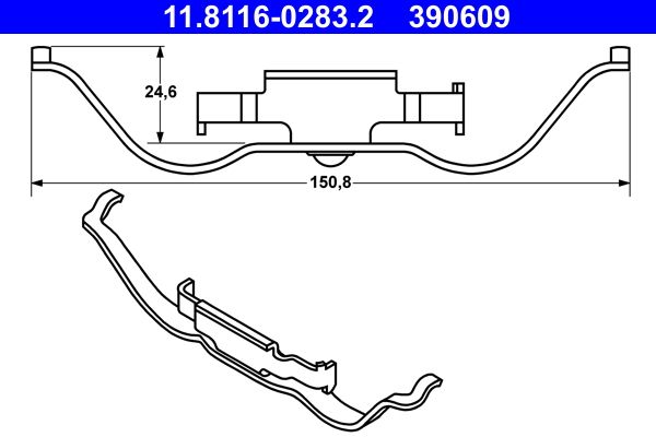 Spring, brake caliper -