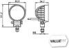 Worklight 600lm, 10-30V, ECE-R10, IP67