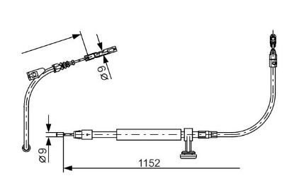 Cable Pull, parking brake -