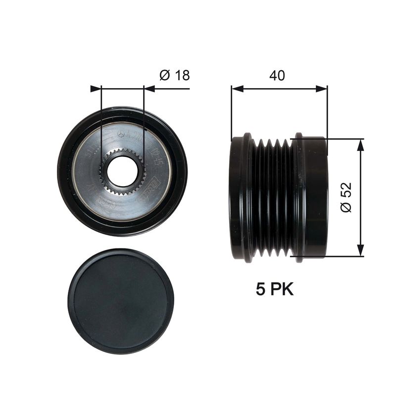 Alternator Freewheel Clutch -