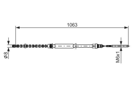 Cable Pull, parking brake -