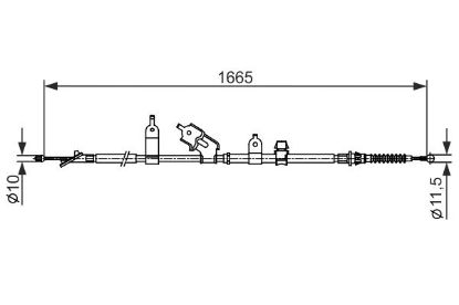 Cable Pull, parking brake -