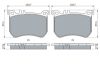 Brake Pad Set, disc brake MERCEDES-BENZ - 008 420 35 20