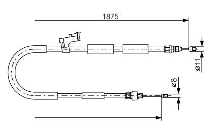 Cable Pull, parking brake -