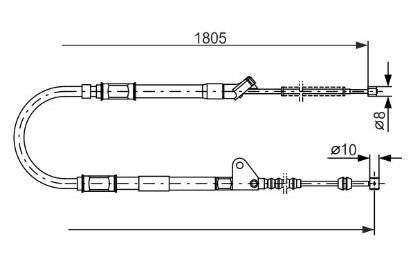 Cable Pull, parking brake -