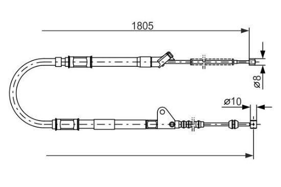 Cable Pull, parking brake -