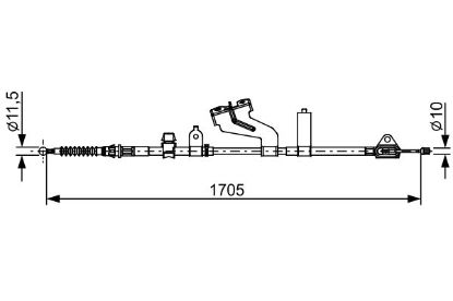Cable Pull, parking brake -