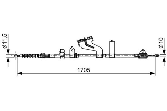 Cable Pull, parking brake -