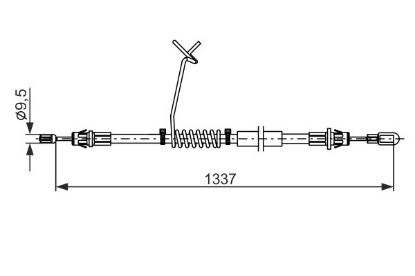 Cable Pull, parking brake -