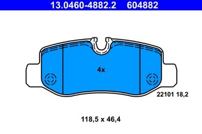 Brake Pad Set, disc brake MERCEDES-BENZ - 447 420 01 20