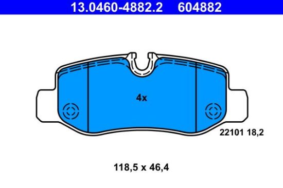 Brake Pad Set, disc brake MERCEDES-BENZ - 447 420 01 20