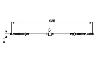 Cable Pull, parking brake -