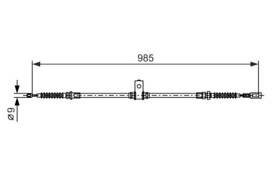 Cable Pull, parking brake -
