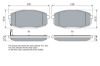 Brake Pad Set, disc brake HYUNDAI - 58101-1HA00
