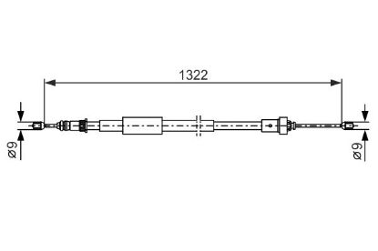 Cable Pull, parking brake -