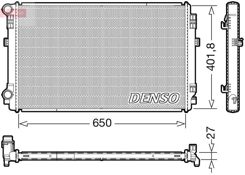 Radiator, engine cooling -