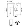 Bulb, interior light H20W BA9S