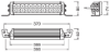Spotlight LEDriving®LIGHTBAR VX250-CB, 30W, Ref. 12,5. 306mm