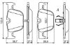 Brake Pad Set, disc brake BMW - 34 20 6 799 813