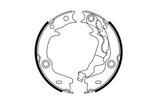 Brake Shoe Set, parking brake -