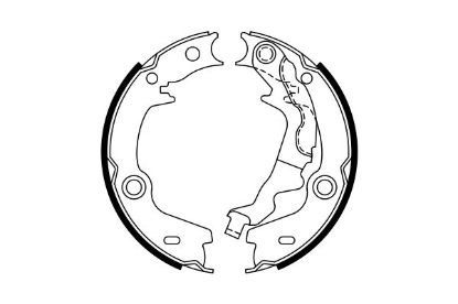 Brake Shoe Set, parking brake -