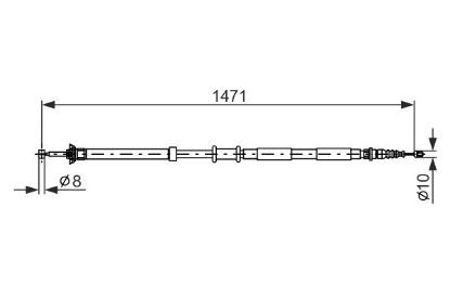 Cable Pull, parking brake -