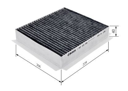 Filter, cabin air MERCEDES 163 835 01 47