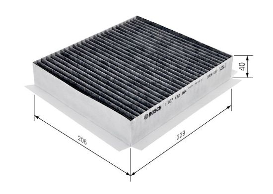 Filter, cabin air MERCEDES 163 835 01 47
