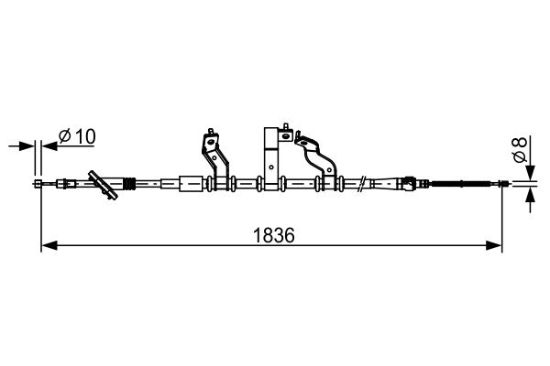 Cable Pull, parking brake -