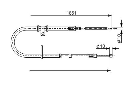 Cable Pull, parking brake -