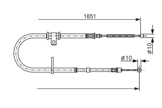 Cable Pull, parking brake -