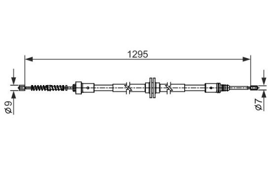 Cable Pull, parking brake -