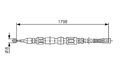 Cable Pull, parking brake -