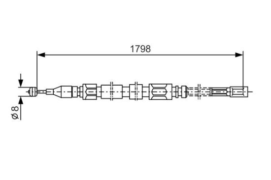 Cable Pull, parking brake -