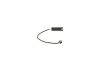 Warning Contact, brake pad wear -